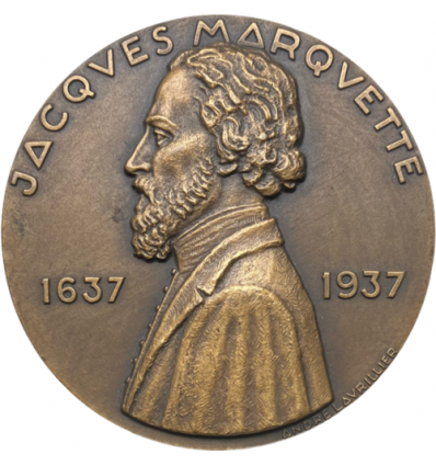 Tricentenaire de Jacques Marquette, explorateur de l'Amérique du Nord par Lavrillier 1937