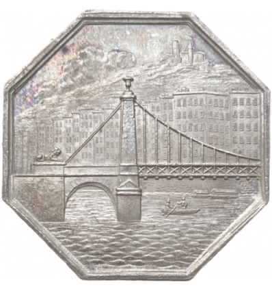 Jeton Compagnie des deux ponts sur la Saône à Lyon 1827
