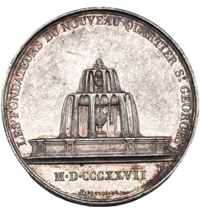 Jeton les fondateurs du nouveau quartier Saint-Georges à Paris 1827