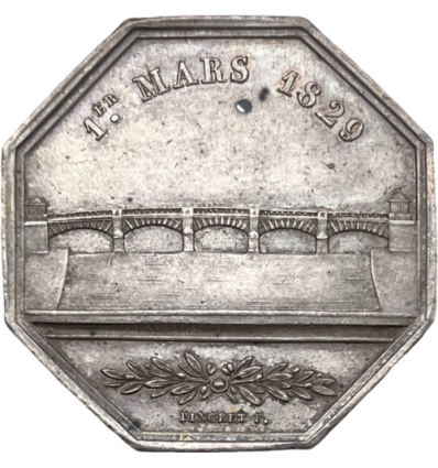 Jeton société anonyme du pont d'Ivry 1844