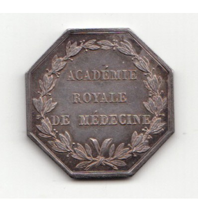 Jeton Louis XVIII académie royale de médecine s.d.