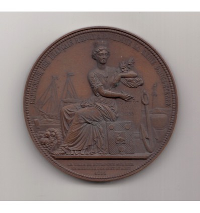 Napoléon III reçoit la reine d'Angleterre Victoria à Boulogne-sur-Mer 1855