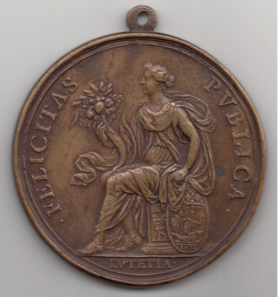 Louis XIV ville de Paris " Felicitas Publica " 1672