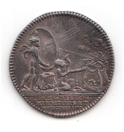 Jeton Louis XV Miroitiers-Opticiens 1773