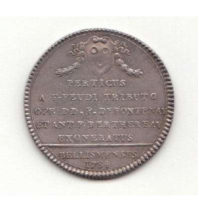 Le Perche, jeton Louis XVI abolition des Francs-fiefs, ville de Bellême 1784