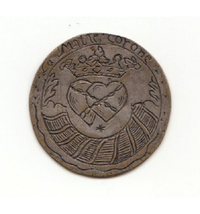 Médaille de mariage " l'amitié couronnée ", gravée 1760