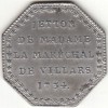 Jeton aux armes de Madame la Maréchal de Villars 1734