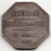 Jeton Louis-Philippe I, ville de Dourdan, société du Parterre 1809