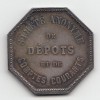 Jeton société de dépôts et de comptes courants 1863