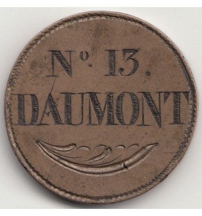 Corporations jeton Daumont N° 13 s.d.