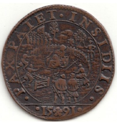 Pays-Bas méridionaux, Jeton Philippe II 1591