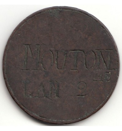 Jeton de corporation " MOUTON ME " 1793