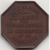 Jeton chambre des entrepreneurs de couverture et de plomberie de Paris 1848