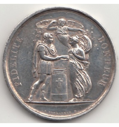 Médaille de mariage " Fidélité Bonheur " par De Puymaurin 1833