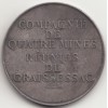 Jeton compagnie des quatre mines réunies de Graissessac ( Hérault ) 1864