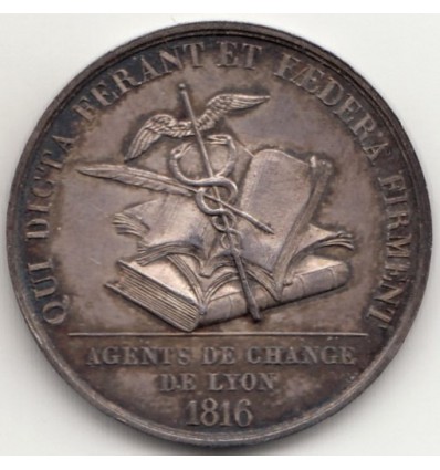 Jeton agents de change de Lyon 1816