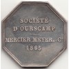 Jeton  société d'Ourscamp Mercier, Meyer et cie 1865