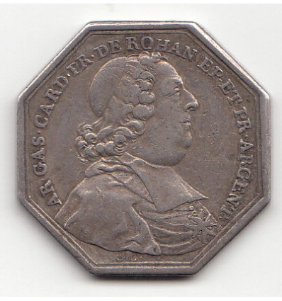 Jeton Armand Gaston de Rohan prince-évêque de Strasbourg 1746