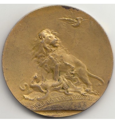 Italie médaille jubilaire de Léon XIII par Marcelle Lancelot-croce 1900