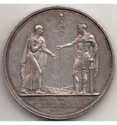 Entrevue de Napoléon I et François II d'Autriche à Urschütz 1805