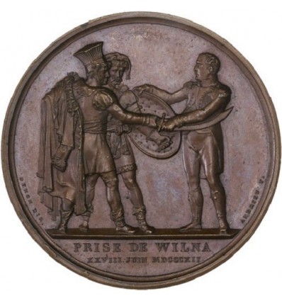 Napoléon I prise de Vilnius ( Pologne ) 1812