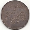 Jeton société de commerce de Rouen 1797