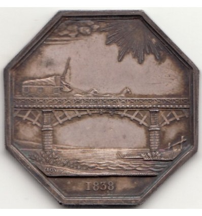 Jeton compagnie des ponts d'Asnières et d'Argenteuil 1838