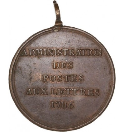 Louis XVI, insigne de l'Administration des Postes et Lettres 1786