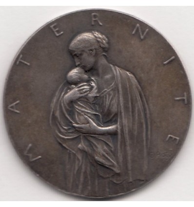 Maternité, naissance du fils d'Oscar Roty 1892