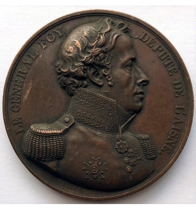 Charles X, hommage au général Maximilien Sébastien Foy ( 1775-1825 )