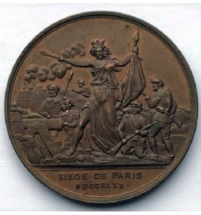 Jeton de présence, siège de Paris 1870