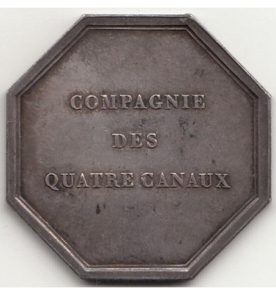Jeton Compagnie des Quatre canaux 1822
